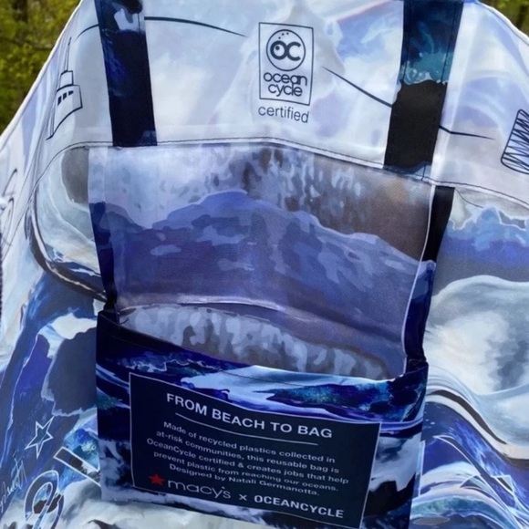 5 Macy’s “ Beach to Bag” Natali Germanotta reusable tote bag - Picture 2 of 2